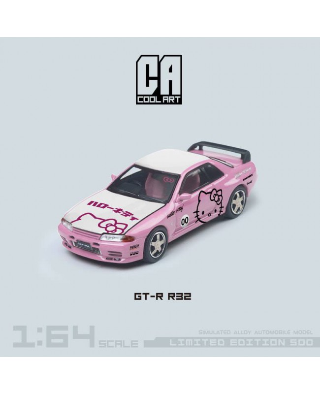 (預訂 Pre-order) Cool ART 1:64 Nissan Gtr32 (Diecast car model) Light pink cat CA644116