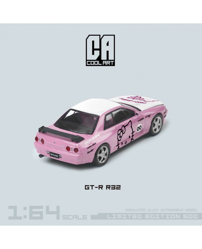 (預訂 Pre-order) Cool ART 1:64 Nissan Gtr32 (Diecast car model) Light pink cat CA644116