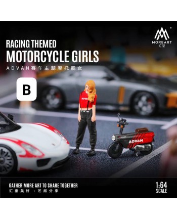 (預訂 Pre-order) MoreArt 1/64 RACING THEMED MOTORCYCLE GIRLS ADVAN MO642070