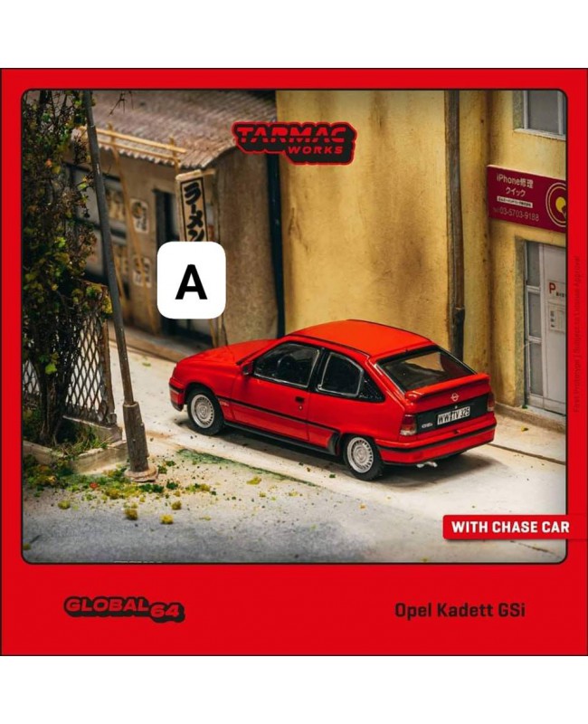 (預訂 Pre-order) Tarmac Works 1/64 T64G-065-RE Opel Kadett GSi Red (Diecast car model)