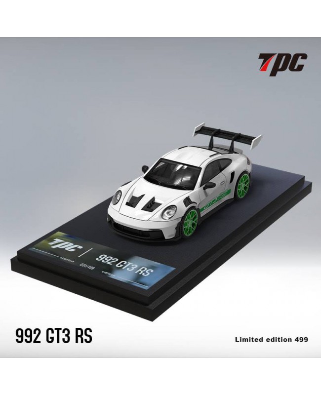 (預訂 Pre-order) TPC 1/64 Porsche 992 GT3 RS (Diecast car model) 限量499台 白色+綠輪/普通版