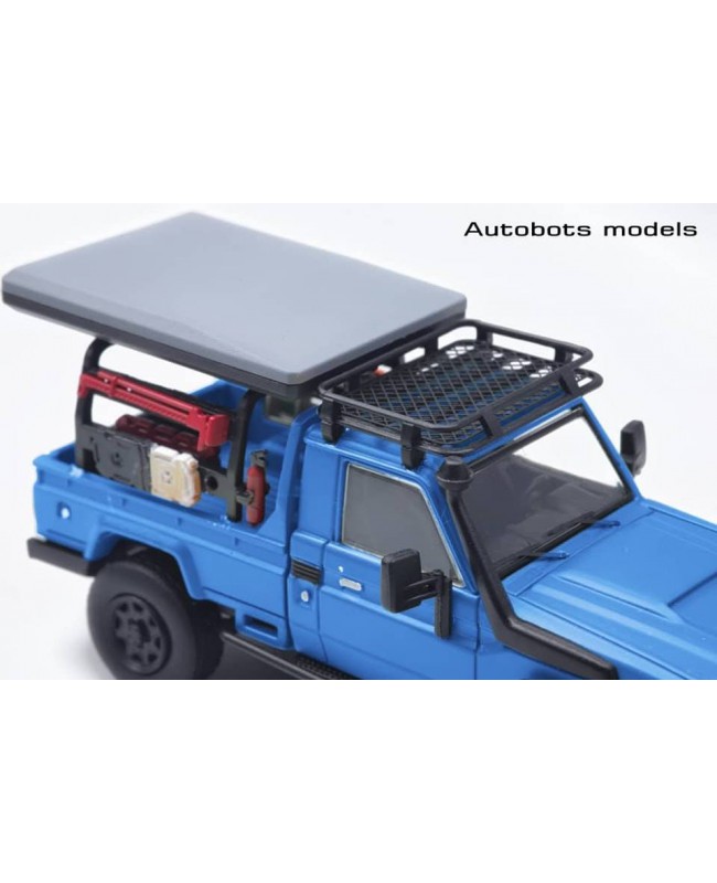 (預訂 Pre-order) Autobots Models 1:64 Land Cruiser (J70) LC79  Single Cabin Pickup (Diecast car model) 限量599台 Blue 陶瓷藍 (無黑蓋)