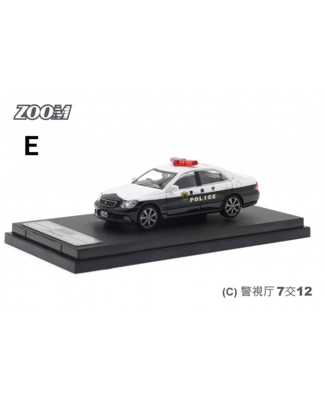 (預訂 Pre-order) Zoom 1:64 Crown Athlete GRS184 (Diecast car model) JP Police C 警視庁 7交12