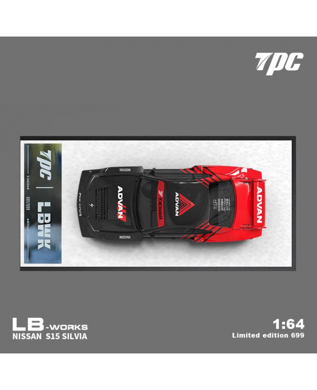 (預訂 Pre-order) TPC 1/64 LBWK S15 開蓋版 Advan Version (Diecast car model) 限量699台 普通版