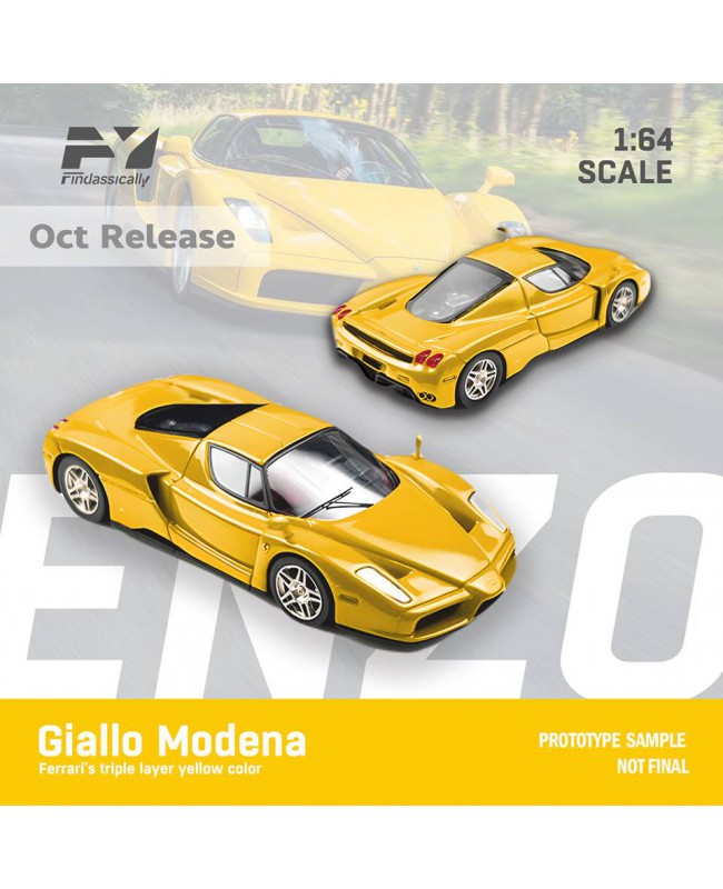 (預訂 Pre-order) Findclassically (FY) 1/64 Ferrari Enzo(Diecast car model) 限量500台 Yellow