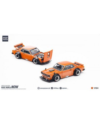 (預訂 Pre-order) POPRACE 1/64 Skyline GT-R V8  Drift (Hakosuka) Orange (Diecast car model) PR640032