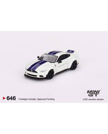 (預訂 Pre-order) MINI GT 1/64 MGT00646-R FORD MUSTANG GT LB-WORKS White RHD(Diecast car model)