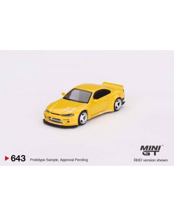 (預訂 Pre-order) MINI GT 1/64 MGT00643-R Nissan Silvia (S15) Rocket Bunny Bronze Yellow RHD (Diecast car model)