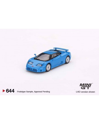 (預訂 Pre-order) MINI GT 1/64 MGT00644-L Bugatti EB110 GT Blu Bugatti LHD (Diecast car model)