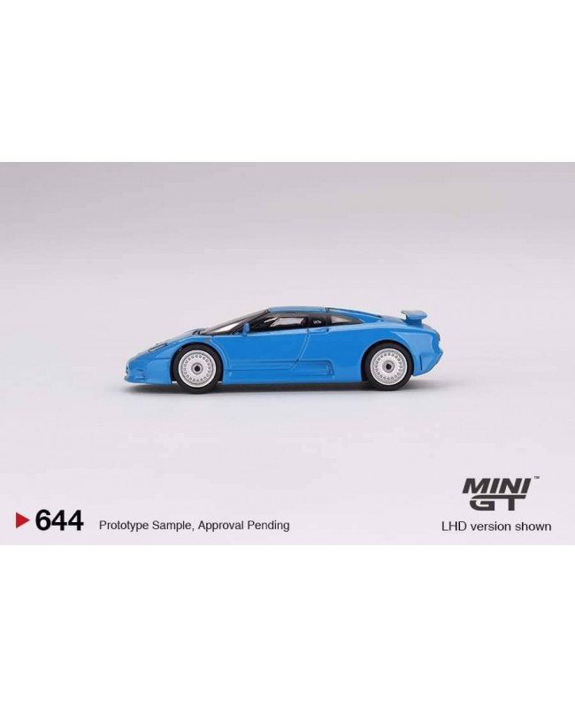(預訂 Pre-order) MINI GT 1/64 MGT00644-L Bugatti EB110 GT Blu Bugatti LHD (Diecast car model)
