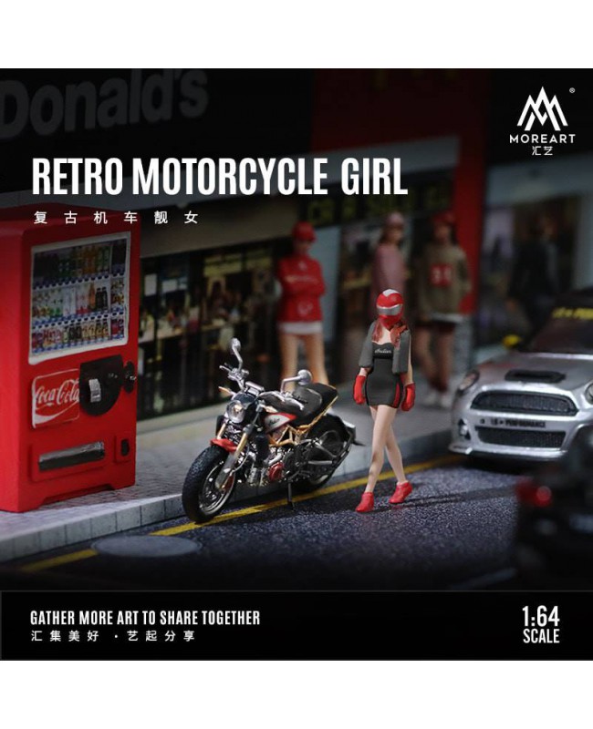 (預訂 Pre-order) MoreArt 1/64 RETRO MOTORCYCLE GIRL