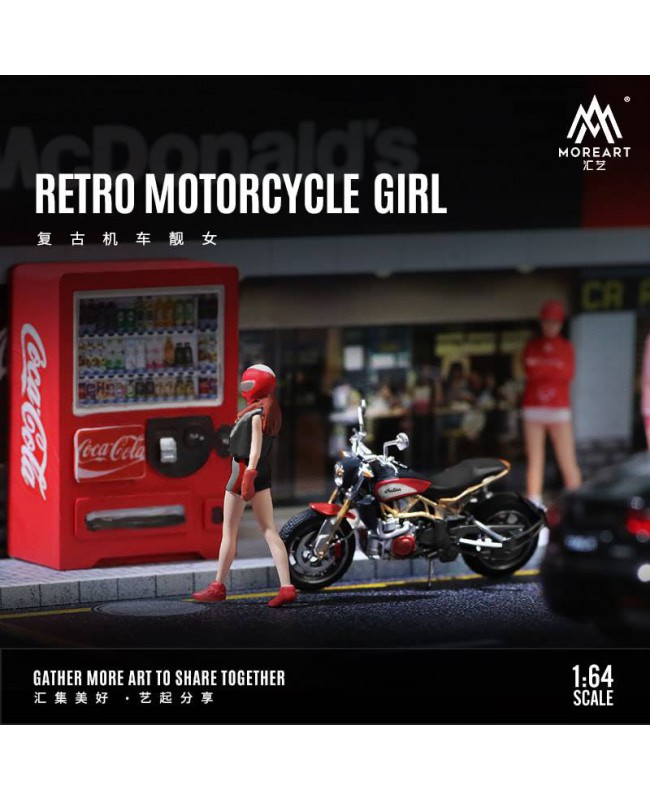 (預訂 Pre-order) MoreArt 1/64 RETRO MOTORCYCLE GIRL