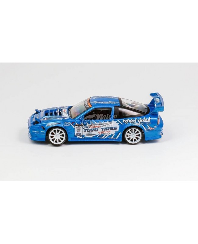 (預訂 Pre-order) MicroTurbo 1/64 180SX TOYO Metallic Blue (Diecast car model)