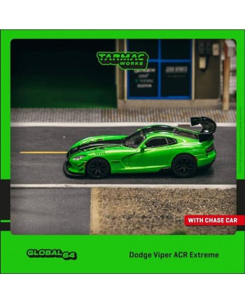 (預訂 Pre-order) Tarmac 1/64 T64G-TL028-GR - Dodge Viper ACR Extreme Green Metallic (Diecast car model)