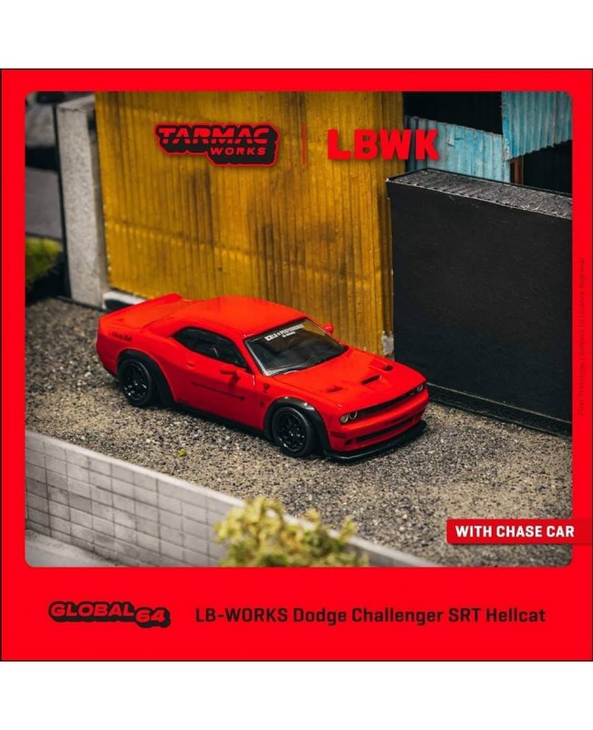 (預訂 Pre-order) Tarmac 1/64 T64G-TL039-RE - LB-Works Dodge Challenger SRT Hellcat Red (Diecast car model)