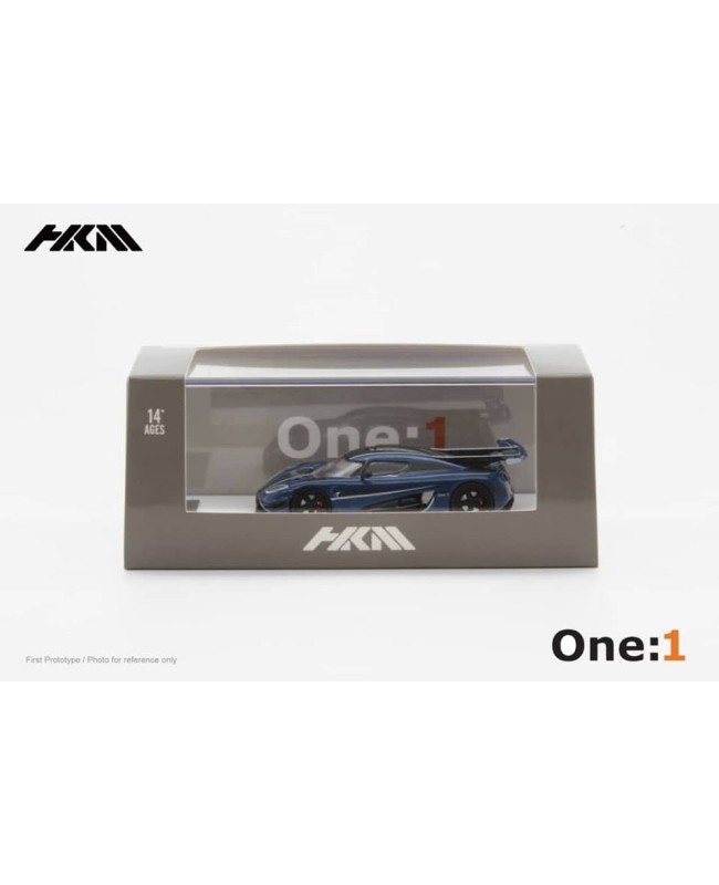 (預訂 Pre-order) HKM 1:64 Koenigsegg Agera One:1 (Diecast car model) Dual Carbon 限量699台 Blue 藍色