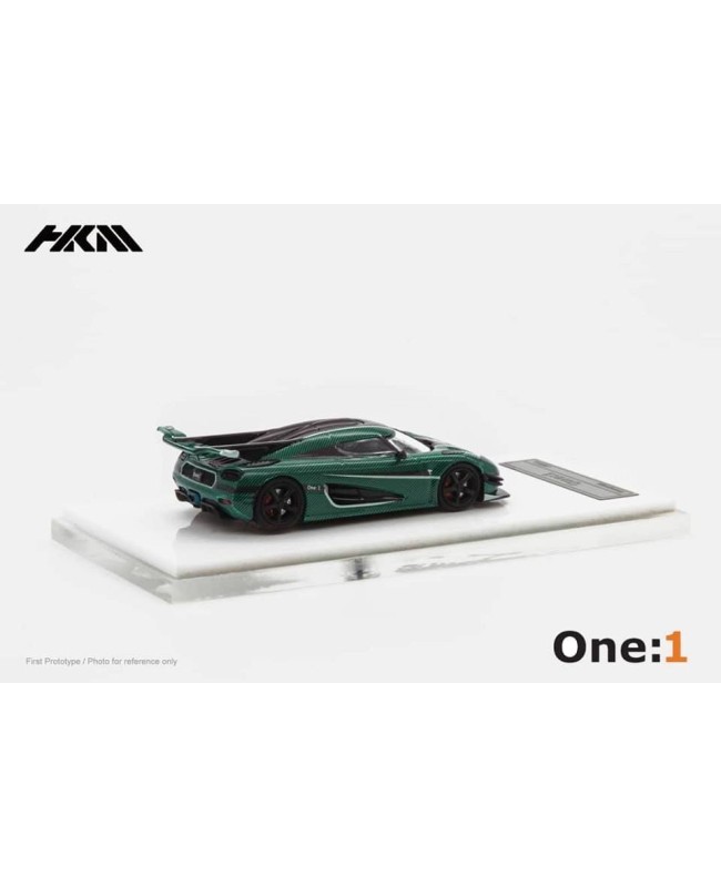 (預訂 Pre-order) HKM 1:64 Koenigsegg Agera One:1 (Diecast car model) Dual Carbon 限量699台 Green 綠色