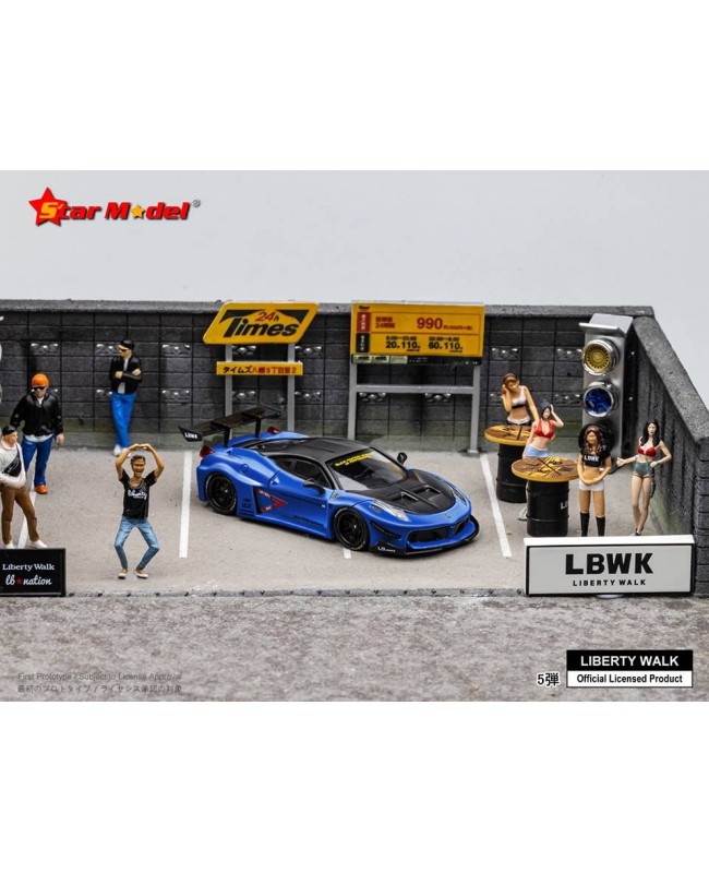 (預訂 Pre-order) Star Model 1/64 LB-Silhouette WORKS 458 GT (Diecast car model) Royal Blue 人偶版