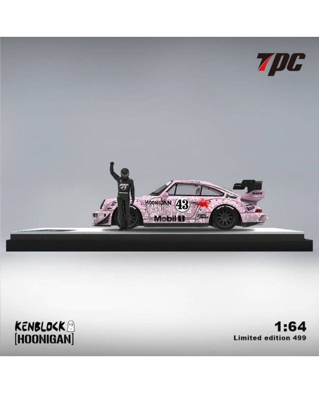 (預訂 Pre-order) TPC 1/64 RWB964 Hoonigan pink 43# (Diecast car model) 限量499台 人偶版