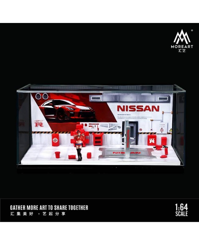 (預訂 Pre-order) MoreArt 1/64 AUTOMOBILE REPAIR WORK SHOP Nissan MO641077