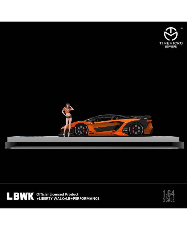 (預訂 Pre-order) LBWK & TM1:64 Lamborghini LP700 GTEVO (Diecast car model) 限量999台 橙色-人偶版