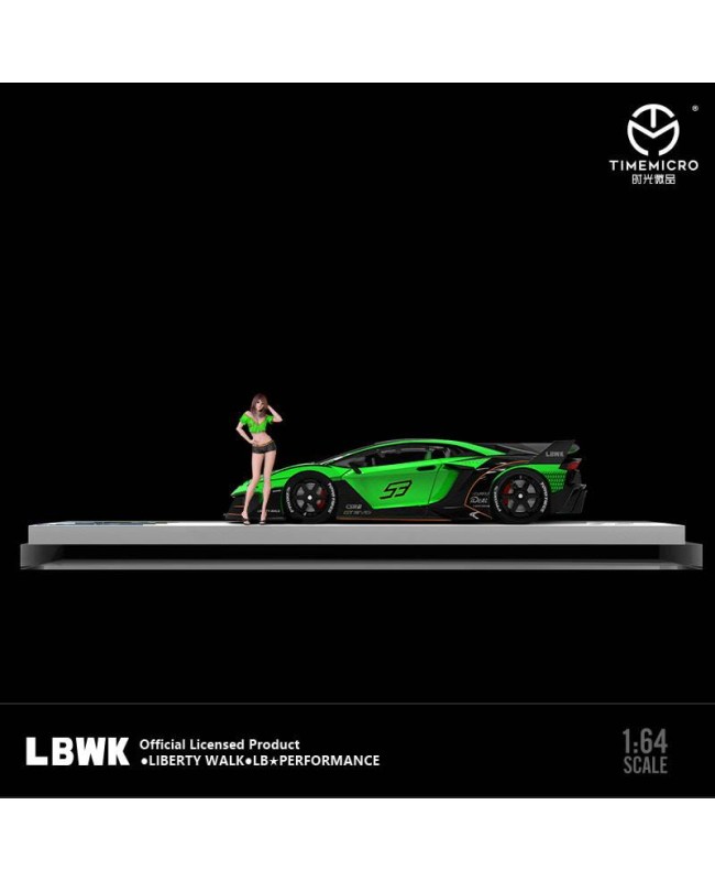 (預訂 Pre-order) LBWK & TM1:64 Lamborghini LP700 GTEVO (Diecast car model) 限量999台 綠色-人偶版