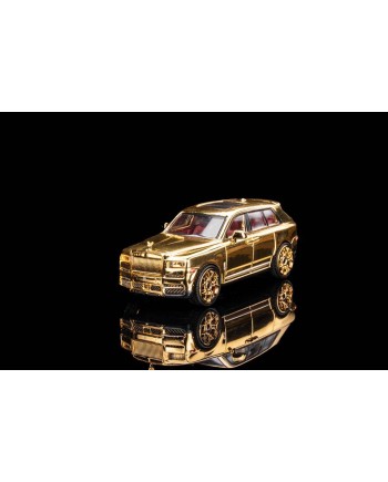 (預訂 Pre-order) Smallcarart SCA 1:64 Cullinan Black Bagde (Diecast car model) 限量399台 Gold 電鍍金