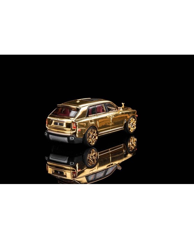 (預訂 Pre-order) Smallcarart SCA 1:64 Cullinan Black Bagde (Diecast car model) 限量399台 Gold 電鍍金