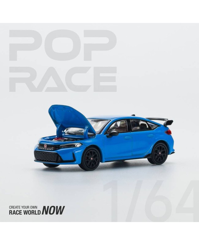 (預訂 Pre-order) POPRACE 1/64 PR640067 1/64 HONDA CIVIC FL5 BOOST BLUE PEARL (Diecast car model)