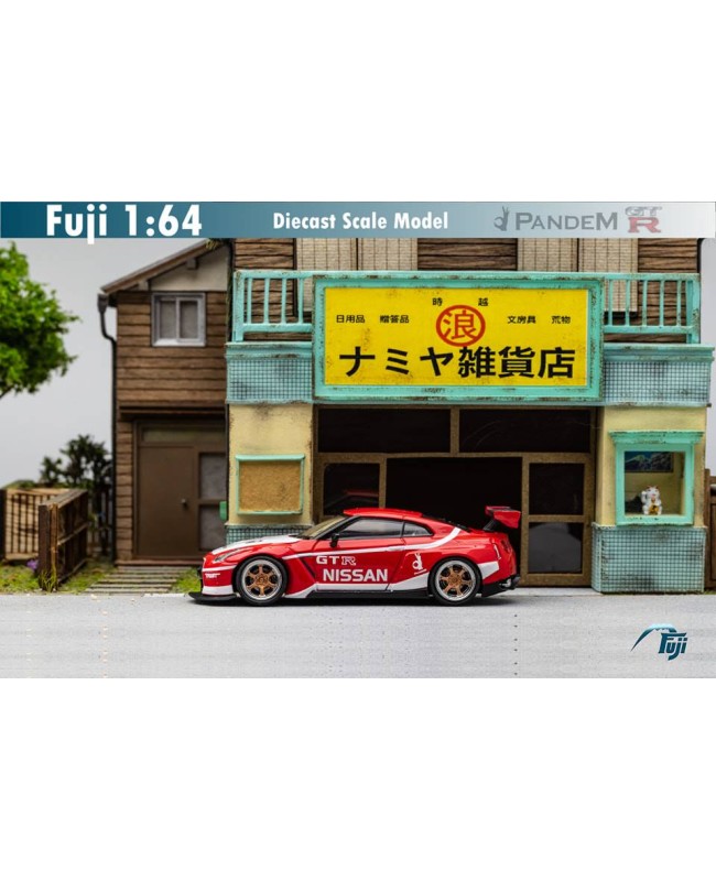 (預訂 Pre-order) Fuji 1:64 Pandem GT-R R35 Rocket Bunny (Diecast car model) 限量599台 Red White 紅白
