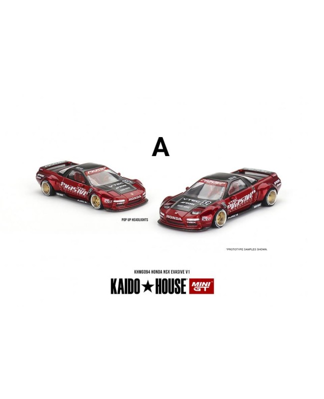 (預訂 Pre-order) KaidoHouse x MINI GT KHMG094 Honda NSX Evasive V1 (Diecast car model)
