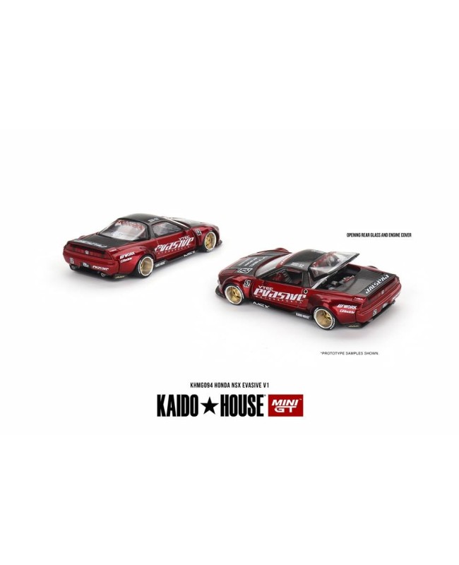 (預訂 Pre-order) KaidoHouse x MINI GT KHMG094 Honda NSX Evasive V1 (Diecast car model)