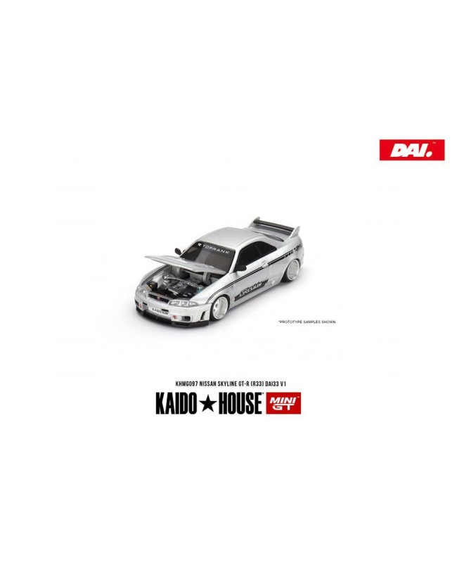 (預訂 Pre-order) KaidoHouse x MINI GT KHMG097 Nissan Skyline GT-R (R33) DAI33 V1 (Diecast car model)