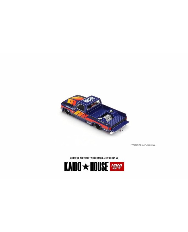(預訂 Pre-order) KaidoHouse x MINI GT KHMG099 Chevrolet Silverado KAIDO WORKS V2 (Diecast car model)