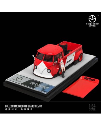 (預訂 Pre-order) TimeMicro 1/64 VW T1 pickup (Diecast car model) Marlboro 人偶版 (限量999台)