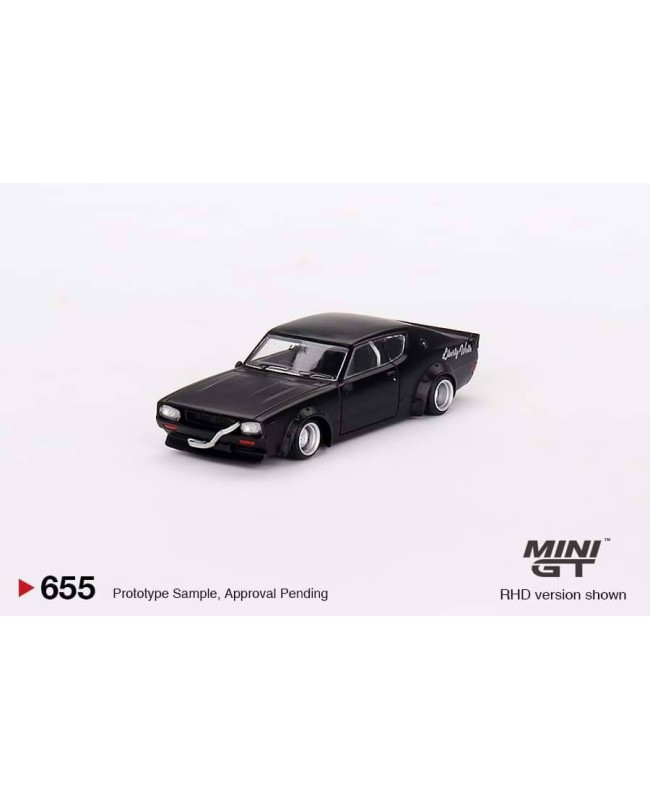 (預訂 Pre-order) MINI GT 1/64 MGT00655-R Nissan Skyline Kenmeri Liberty Walk Matt Black RHD (Diecast car model)