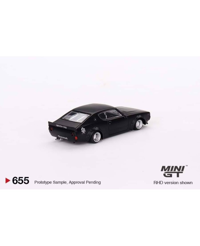(預訂 Pre-order) MINI GT 1/64 MGT00655-R Nissan Skyline Kenmeri Liberty Walk Matt Black RHD (Diecast car model)