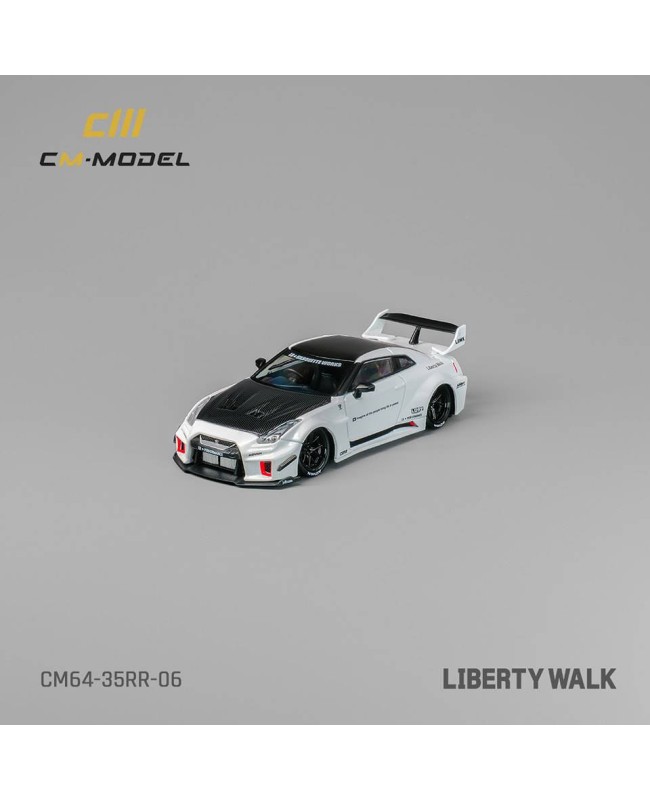 (預訂 Pre-order) CM model 1/64 Nissan LBWK 35GT-RR White carbon fiber CM64-35RR-06 (Diecast car model)