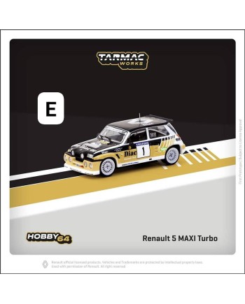 (預訂 Pre-order) Tarmac Works 1/64 Renault 5 MAXI Turbo Rallye du Var 1986 (T64-TL061-86RDV01) (Diecast car model)