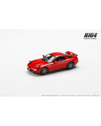 (預訂 Pre-order) Hobby Japan 1/64 Efini RX-7 (FD3S) TYPE RS CUSTOMIZED VERSION HJ644007CR : VINTAGE RED (Diecast car model)