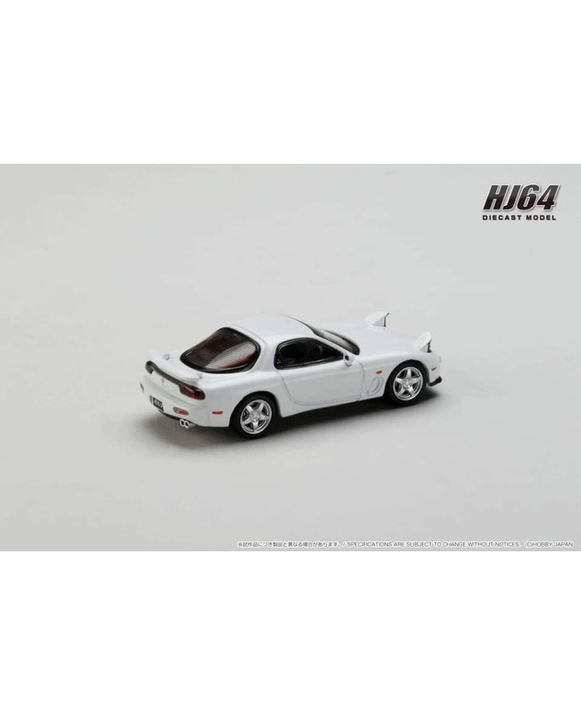 (預訂 Pre-order) Hobby Japan 1/64 Efini RX-7 (FD3S) TYPE RS HJ644007AW : PURE WHITE (Diecast car model)