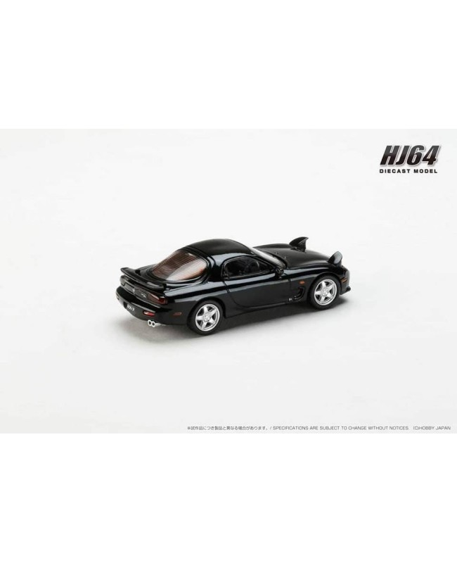 (預訂 Pre-order) Hobby Japan 1/64 Efini RX-7 (FD3S) TYPE RS HJ644007ABK : BRILLIANT BLACK (Diecast car model)