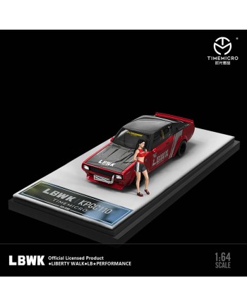 (預訂 Pre-order) TimeMicro1/64 LBWK Nissan KPGC110 (Diecast car model) 紅 人偶版 (限量999台)
