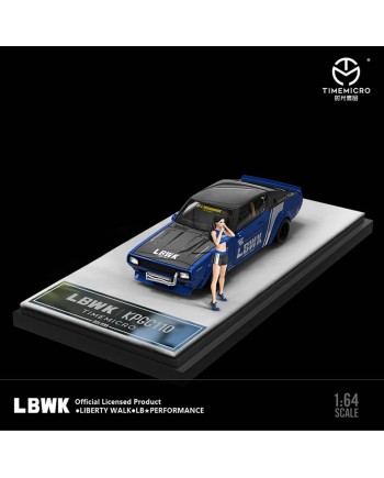 (預訂 Pre-order) TimeMicro1/64 LBWK Nissan KPGC110 (Diecast car model) 藍 人偶版 (限量999台)