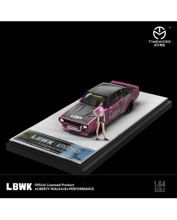 (預訂 Pre-order) TimeMicro1/64 LBWK Nissan KPGC110 (Diecast car model) 粉人偶版 (限量999台)