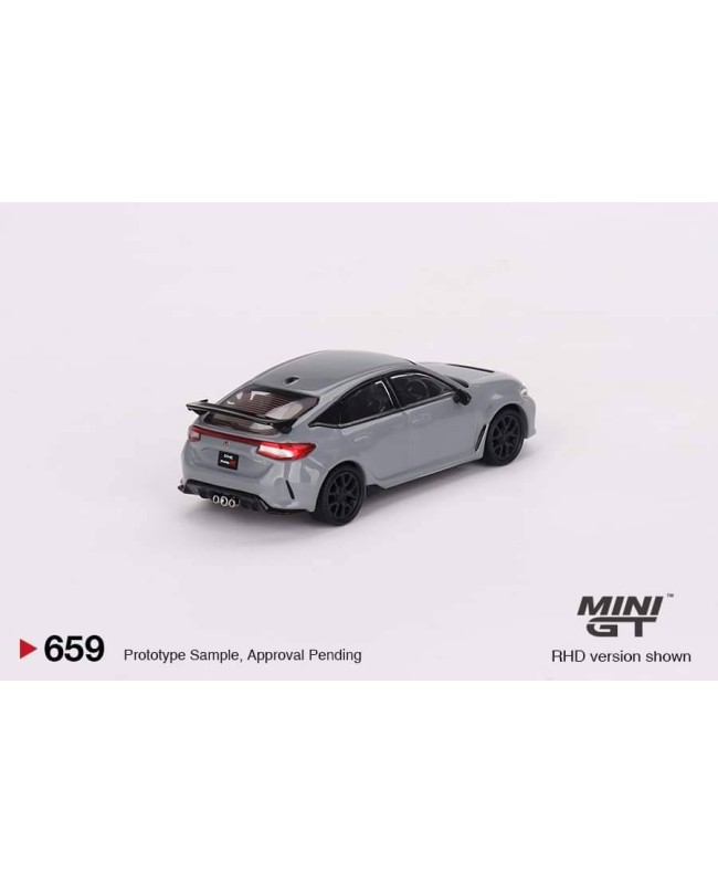 (預訂 Pre-order) MINI GT 1/64 MGT00659-R Honda Civic Type R Sonic Gray Pearl 2023 RHD (Diecast car model)