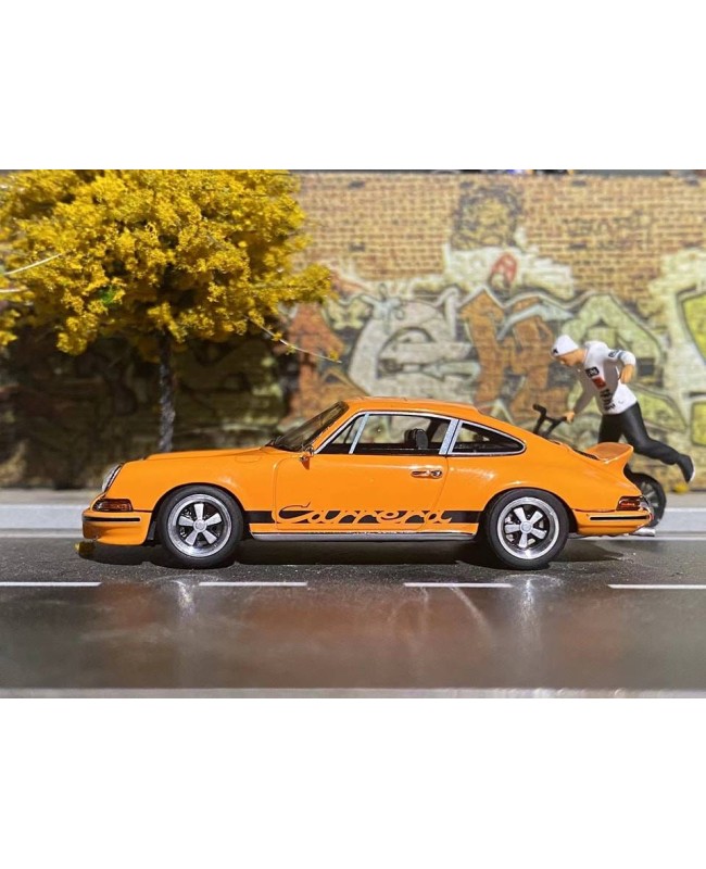 (預訂 Pre-order) Timothy & Pierre x Curitiba64 1/64  1973 Porsche 911 Carrera RS 2.7 (Resin car model) 限量500台 Signal Orange