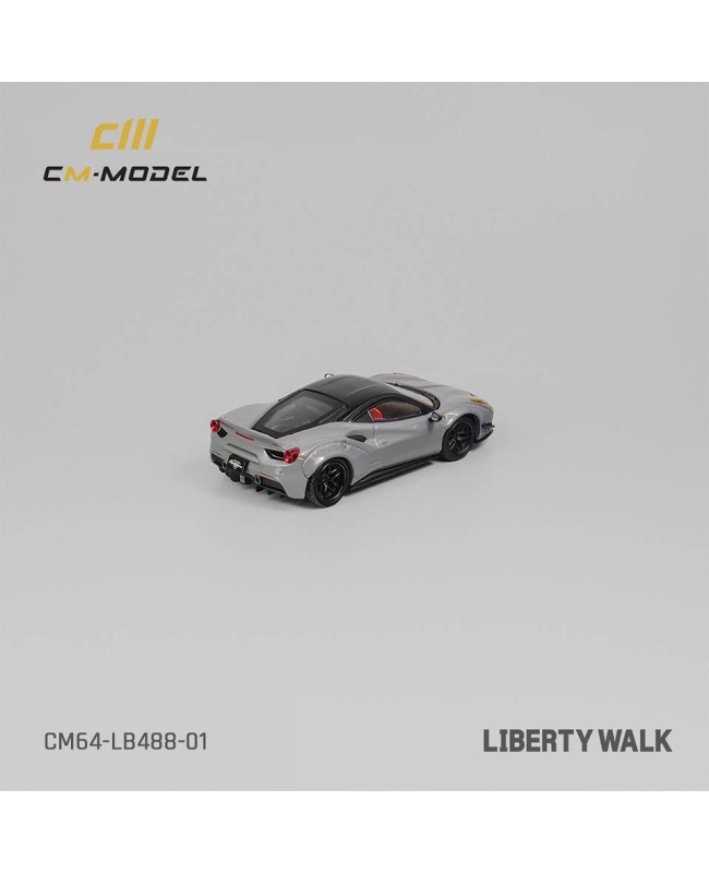 (預訂 Pre-order) CM model 1/64 LBWK 488 Wide Body Gray LBWK488 CM64-LB488-01 (Diecast car model)