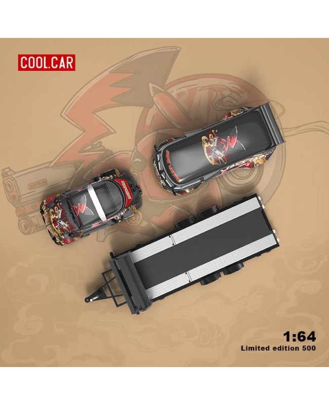 (預訂 Pre-order) CC 1/64 SUPER WARRIOA (Diecast car model) 限量500台 Set (Trailer+A+B) CC642918-T