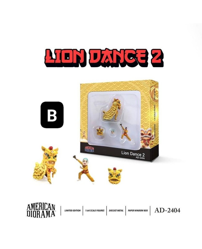 (預訂 Pre-order) American Diorama 1:64 Diecast Figure Dragon Dance 2 舞龍 2 AD-2404